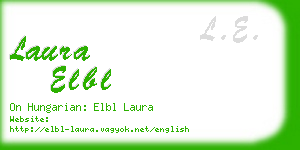 laura elbl business card